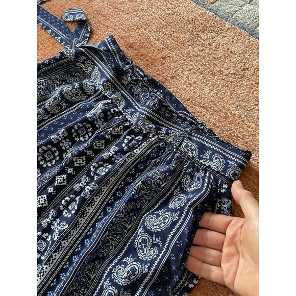 New Look FLORAL PRINT - Trousers - Wide Leg High Rise 2 Pockets Women’s L - Picture 4 of 8